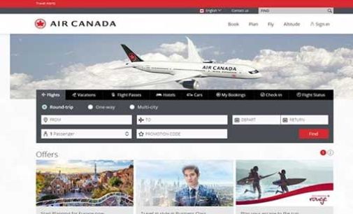 Air Canada impulsa su nueva experiencia global de compras y reservas en línea con tecnología