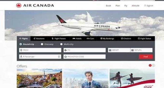 Air Canada impulsa su nueva experiencia global de compras y reservas en línea con tecnología