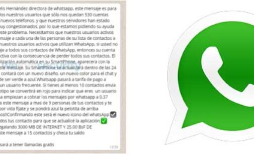 Cuidado con las falsas noticias de las caídas de WhatsApp