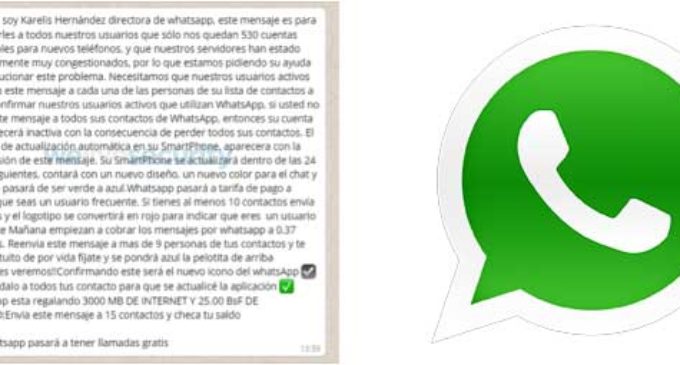 Cuidado con las falsas noticias de las caídas de WhatsApp