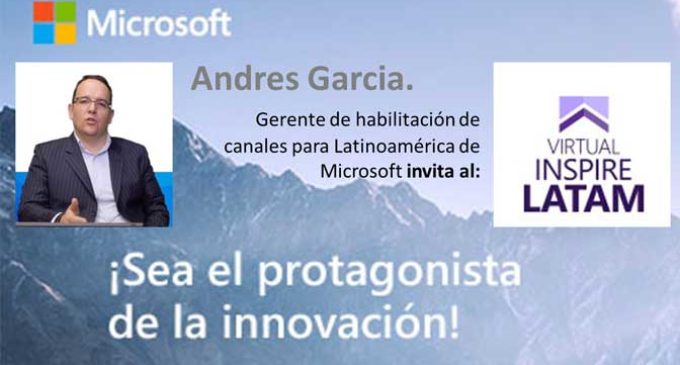 Virtual Inspire Latam: evento virtual para canales, por Microsoft