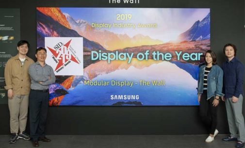 “The Wall” de Samsung gana el premio “Display of the Year” de la Society for Information Display (SID)