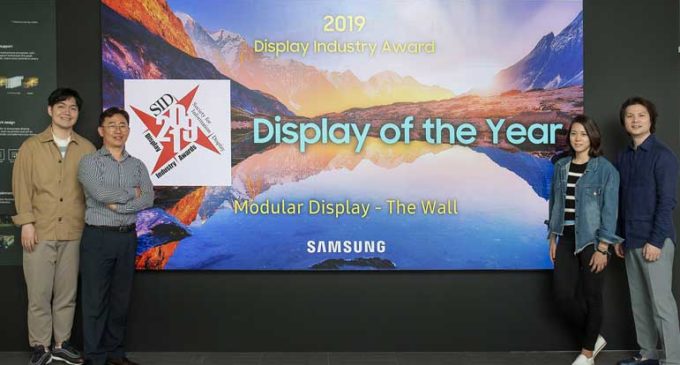 “The Wall” de Samsung gana el premio “Display of the Year” de la Society for Information Display (SID)