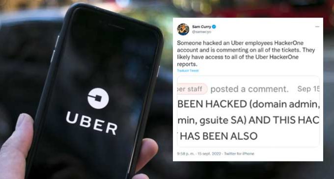 Uber sufrió un ciberataque y lograron acceso a sus sistemas